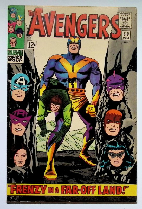 The Avengers #30 (Marvel Comics, 1966), raw, ungraded comic book — front cover