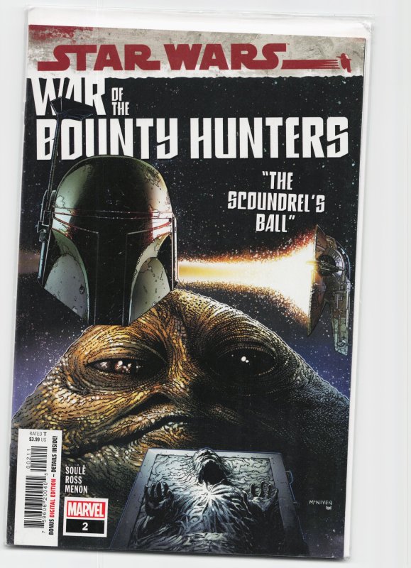 Star Wars: War of the Bounty Hunters #2 (Marvel Comics, 2021), raw, ungraded comic book — front cover