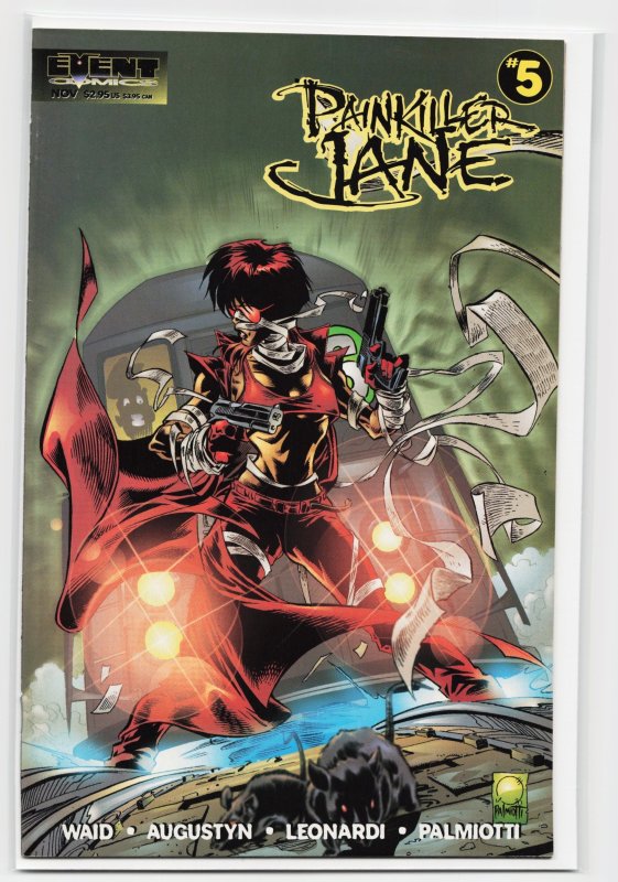 Painkiller Jane #5 (Event Comics, 1997), raw, ungraded comic book — front cover