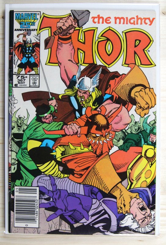 Thor #340 (Marvel Comics, 1984), raw comic book in FN/VF 7.0 condition — front cover