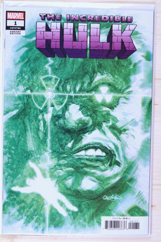 Incredible Hulk #1 (Marvel Comics, 2023), raw comic book in NM+ 9.6 condition — front cover