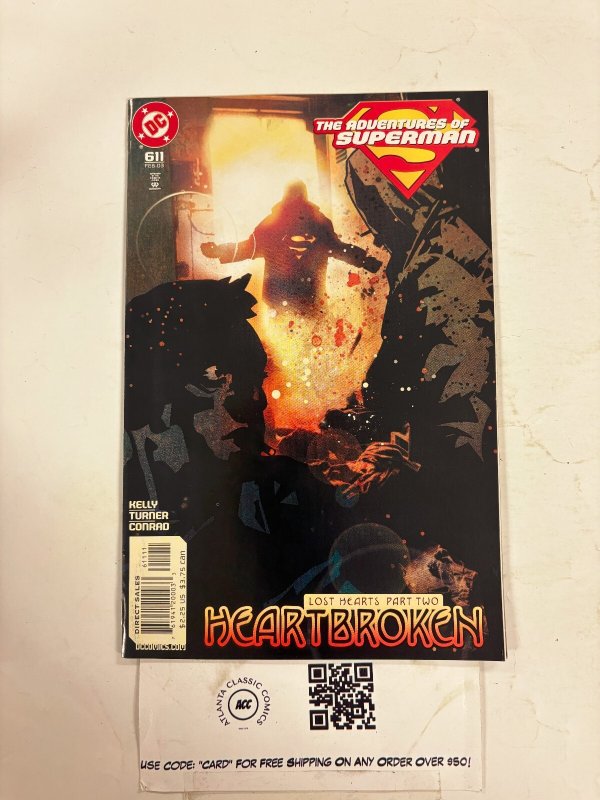 Adventures of Superman #611 (DC Comics), raw comic book in NM condition — front cover