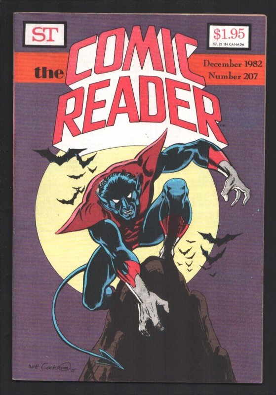 Comic Reader #207 (1982), raw, ungraded comic book — front cover