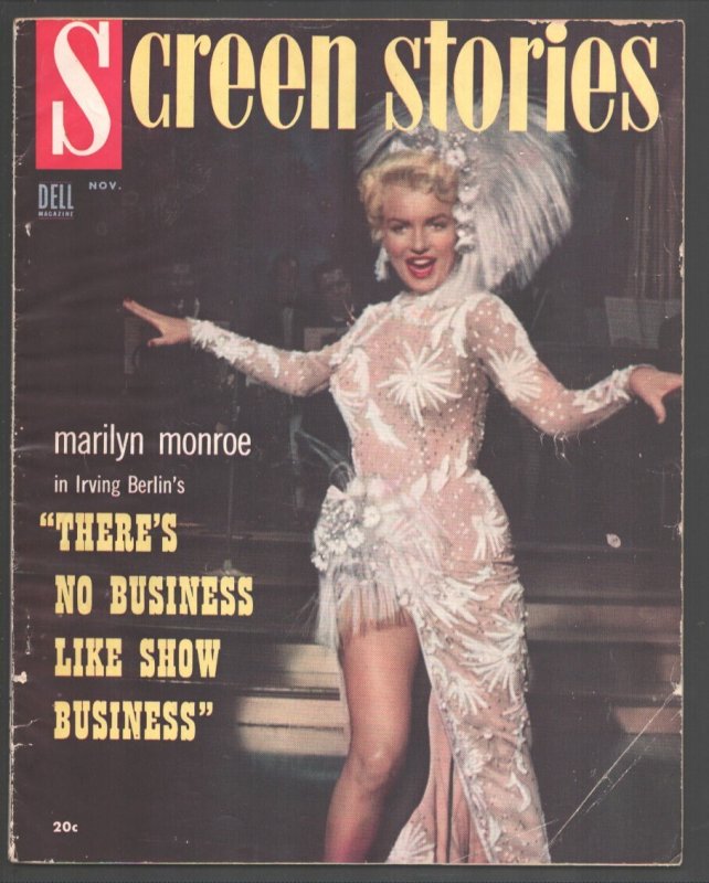 MAG: Screen Stories 11/1954-Marilyn Monroe Cover-"White Christmas"-Bing Crosb..., raw, ungraded comic book — front cover