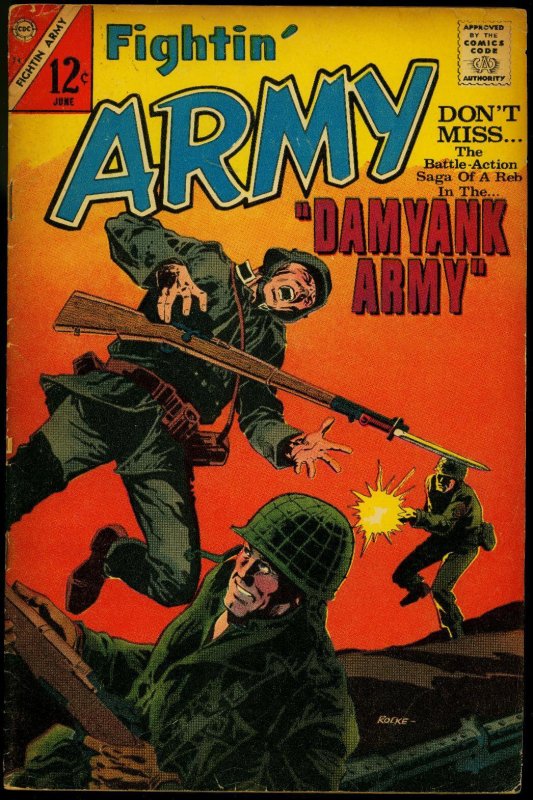 Fightin' Army #74 (Charlton Comics, 1967), raw comic book in VG condition — front cover