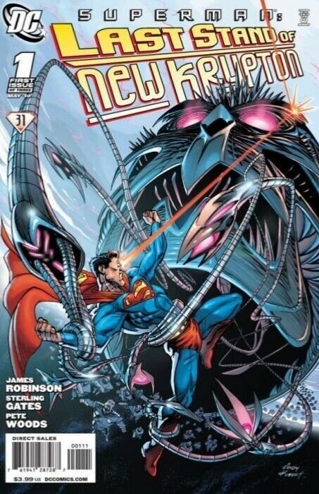 Superman: Last Stand of New Krypton 1-3 Complete Set NM., raw comic book in NM condition — front cover