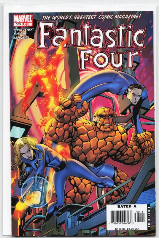 Fantastic Four #535 (Marvel Comics, 2006), raw, ungraded comic book — front cover