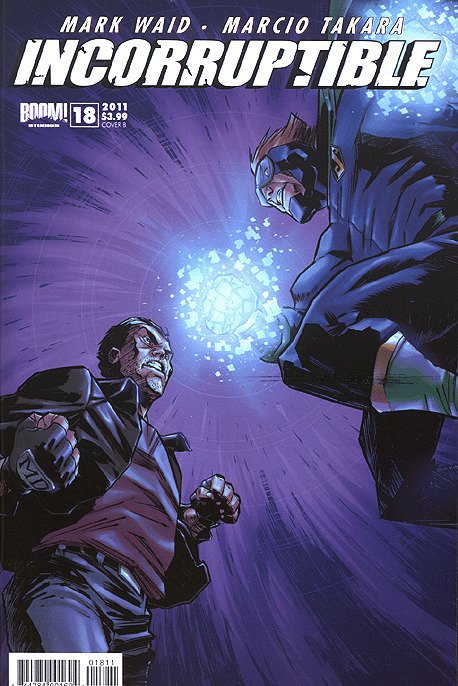 Incorruptible #18 (Boom! Studios), raw comic book in NM condition — front cover