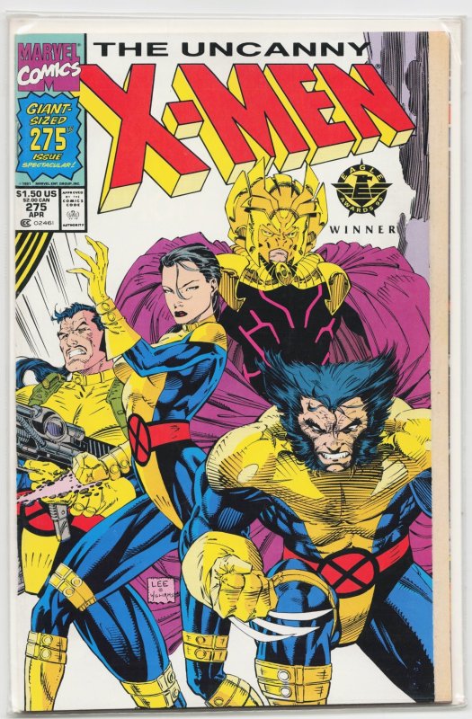 The Uncanny X-Men #275 (Marvel Comics, 1991), raw, ungraded comic book — front cover