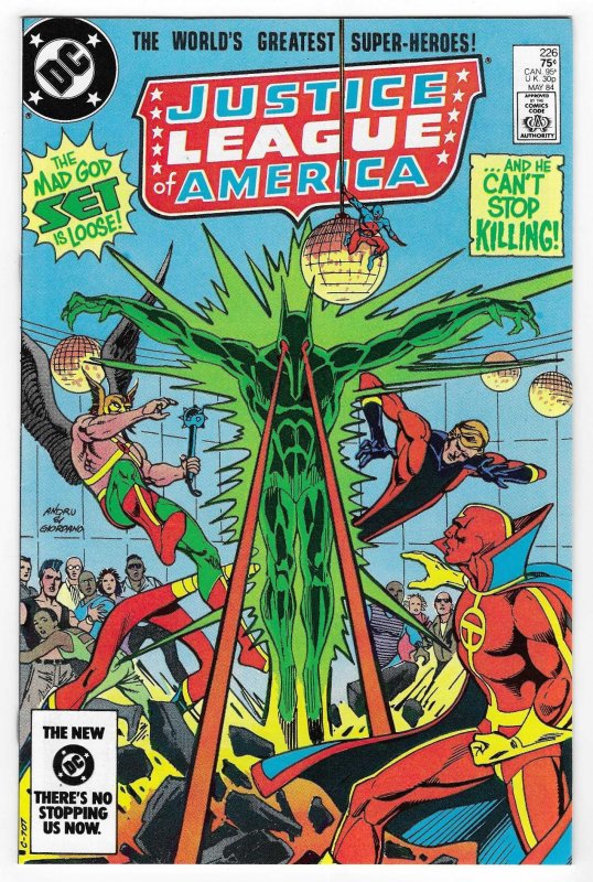 Justice League of America #226 (DC Comics, 1984), raw, ungraded comic book — front cover