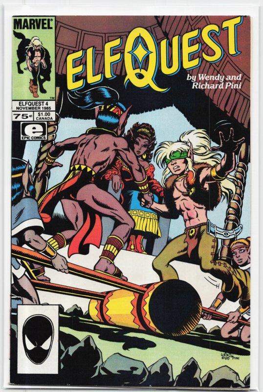ElfQuest #4 (1985), raw, ungraded comic book — front cover
