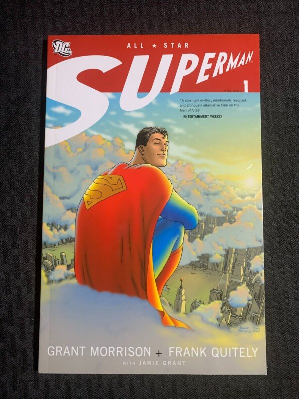 2007 ALL Star Superman Volume 1 by Frank Quitely SC Vf/nm 9.0 1st DC Comics (DC Comics, 2007), raw comic book in VF/NM 9.0 condition — front cover
