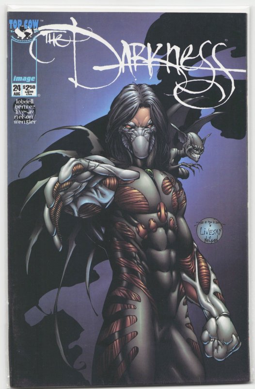 The Darkness #24 (Top Cow, 1999), raw, ungraded comic book — front cover