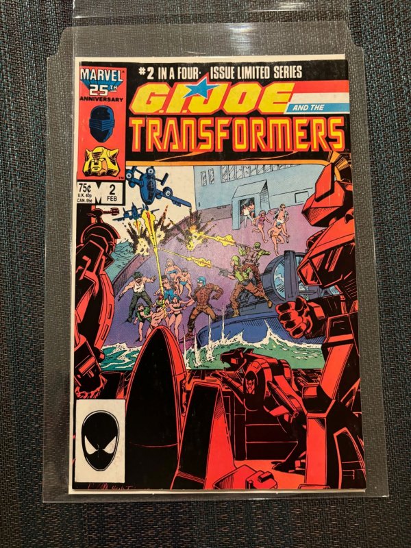 G.I. Joe and the Transformers #2 (1987), raw, ungraded comic book — front cover