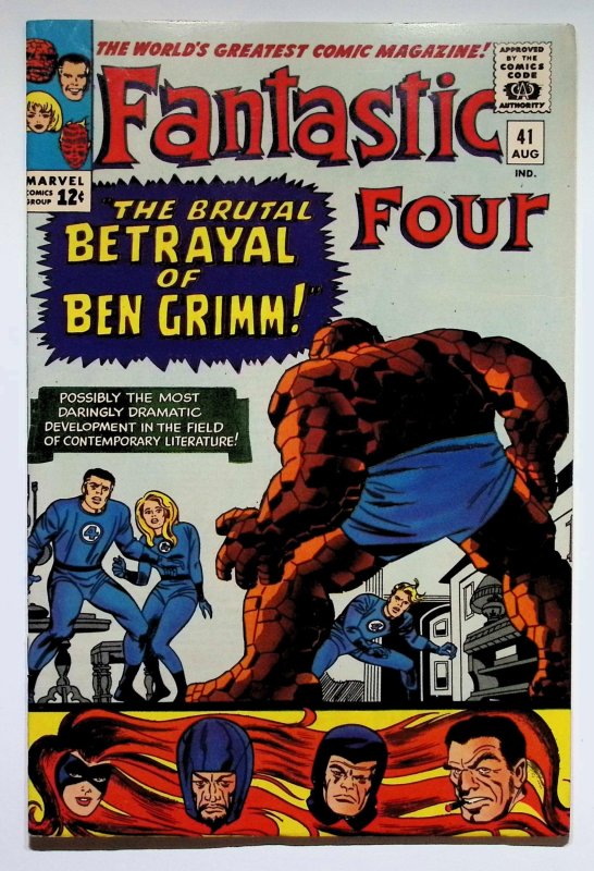 Fantastic Four #41 (Marvel Comics, 1965), raw, ungraded comic book — front cover