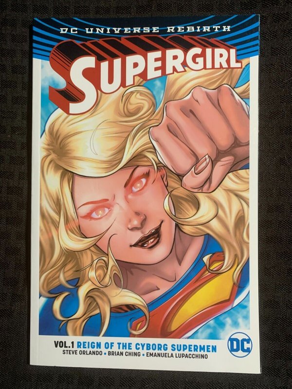 2017 Supergirl Volume 1 Reign of the Supermen SC VF+ 8.5 1st DC Comics (DC Comics, 2017), raw comic book in VF+ 8.5 condition — front cover