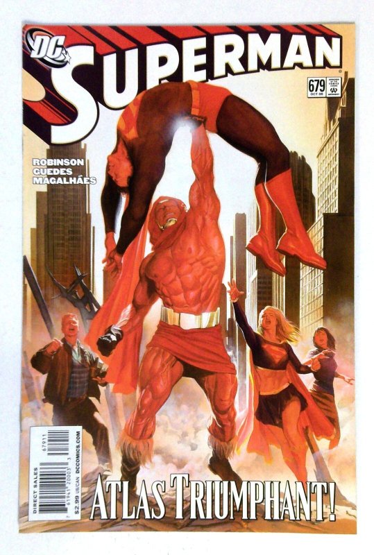 Superman #679 (DC Comics, 2008), raw comic book in NM- condition — front cover