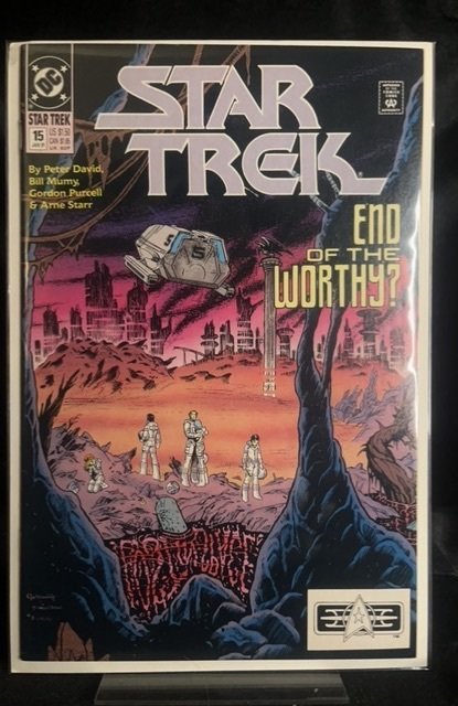 Star Trek #15 (DC Comics, 1991), raw, ungraded comic book — front cover