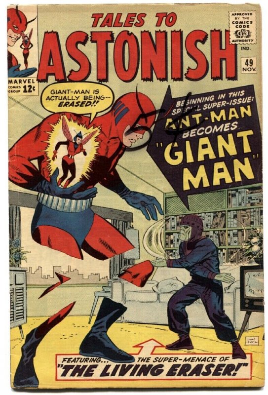 Tales to Astonish #49 (Marvel Comics), raw comic book in FN condition — front cover