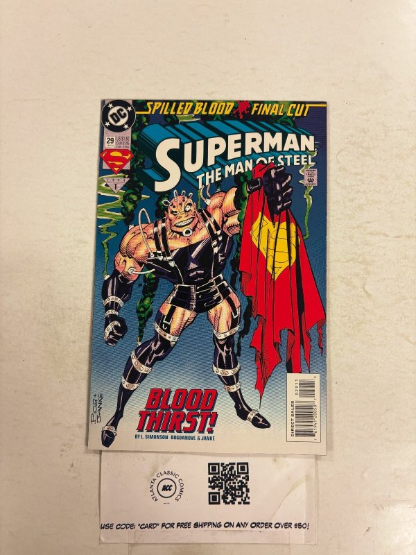 Superman Man of Steel #29 (DC Comics), raw comic book in NM condition — front cover