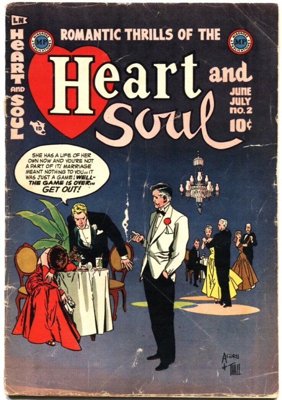 Heart and Soul #2 (1954), raw, ungraded comic book — front cover