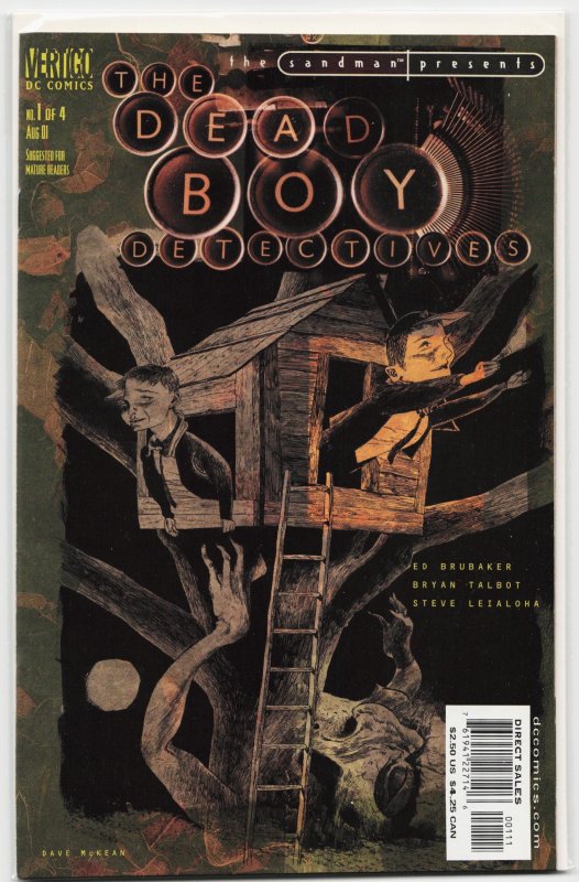 The Sandman Presents: The Dead Boy Detectives #1 (DC Comics, 2001), raw, ungraded comic book — front cover