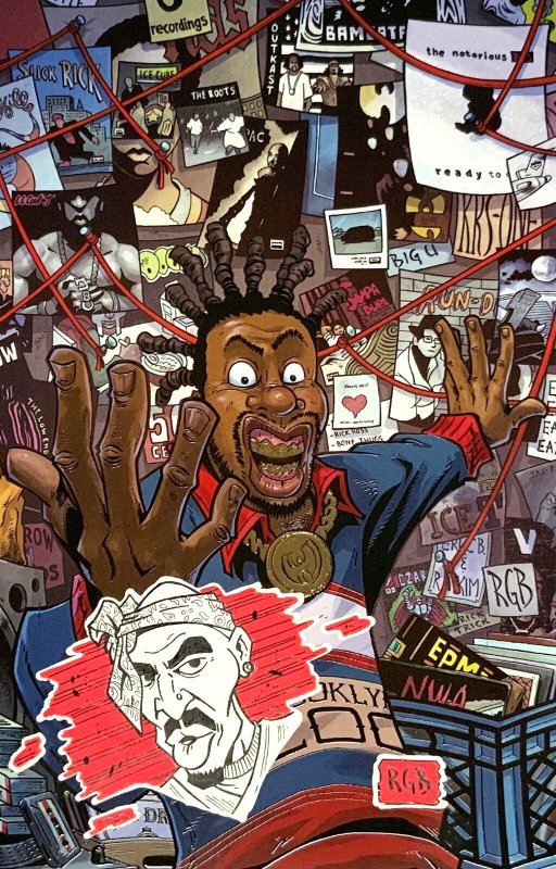 Orbit:history of Hip Hop "Odb" Ryan G. Browne Embossed Cover Signed/remarked Coa, raw, ungraded comic book — front cover