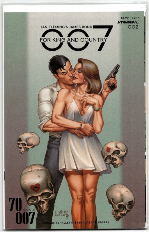 James Bond: 007, for King and Country #2 (Dynamite Entertainment, 2023), raw, ungraded comic book — front cover