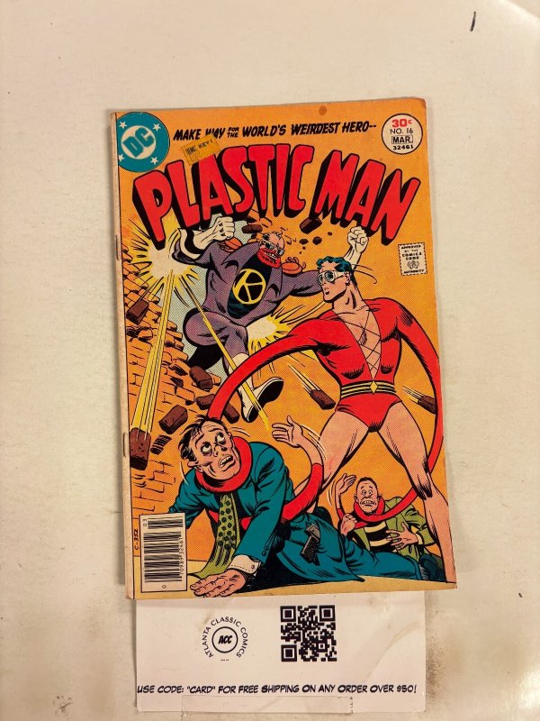 Plastic Man #16 (DC Comics), raw comic book in FN condition — front cover