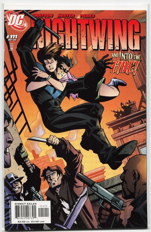 Nightwing #111 (DC Comics, 2005), raw, ungraded comic book — front cover