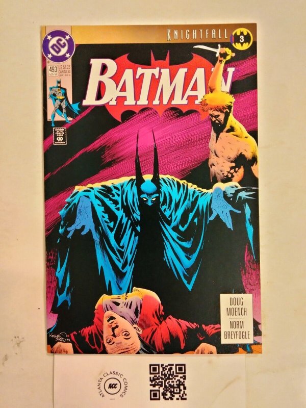 Batman #493 (DC Comics), raw comic book in NM condition — front cover