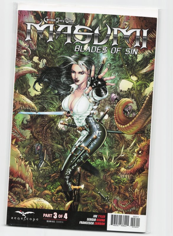 Grimm Fairy Tales Presents Masumi #3 (Zenescope Entertainment, 2014), raw, ungraded comic book — front cover