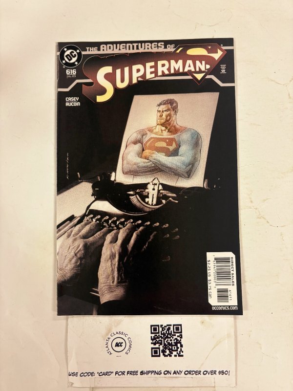 Adventures of Superman #616 (DC Comics), raw comic book in NM condition — front cover