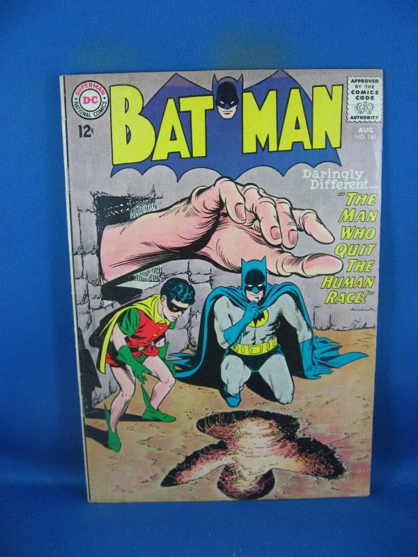 Batman #165 (DC Comics, 1964), raw comic book in VG+ condition — front cover