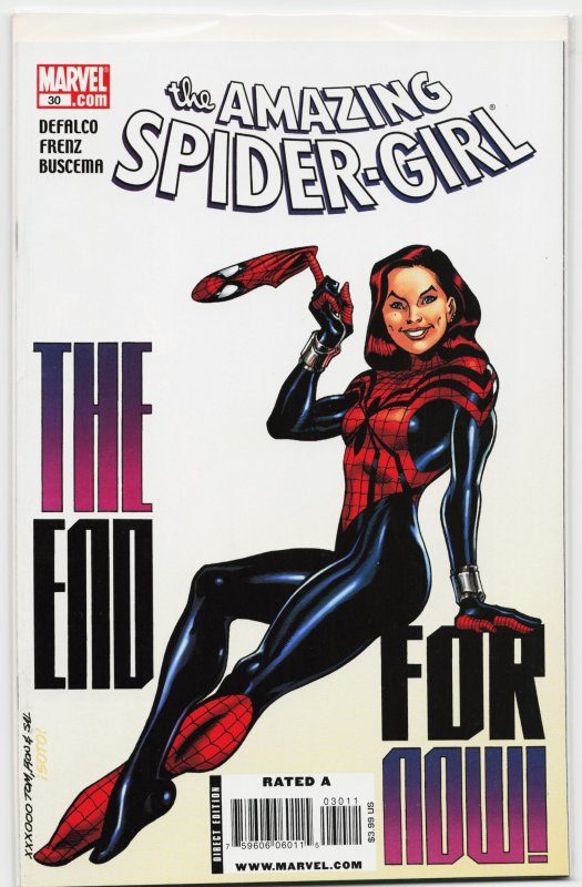 The Amazing Spider-Girl #30 (Marvel Comics, 2009), raw, ungraded comic book — front cover