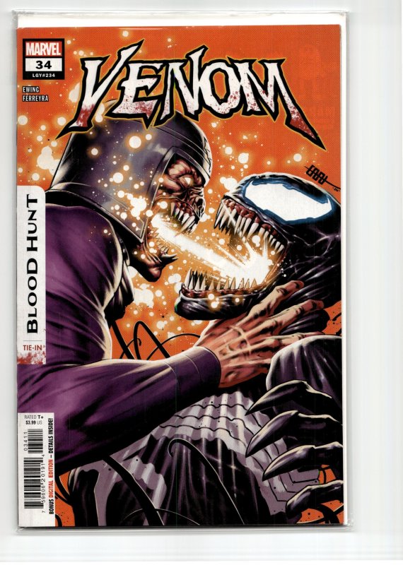 Venom #34 (Marvel Comics, 2024), raw, ungraded comic book — front cover