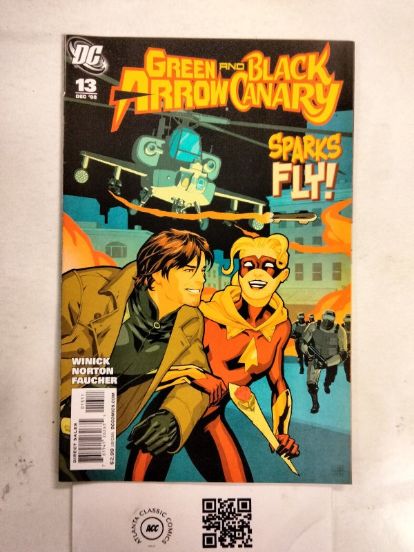 Green Arrow and Black Canary #13 (DC Comics), raw comic book in NM condition — front cover