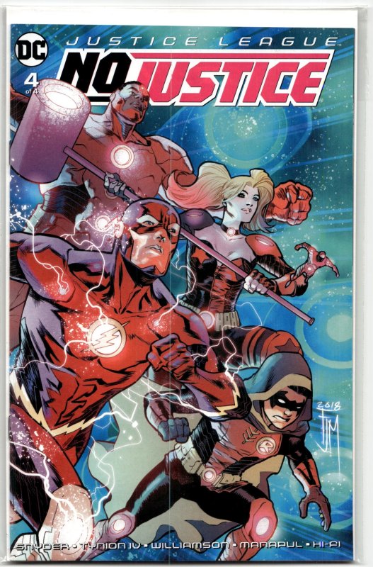 Justice League: No Justice #4 (2018), raw, ungraded comic book — front cover