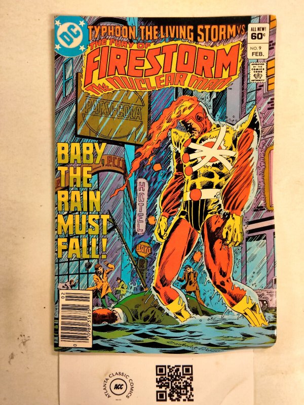 Firestorm the Nuclear Man #9 (DC Comics), raw comic book in VF condition — front cover