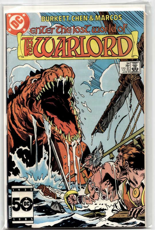 Warlord #94 (DC Comics, 1985), raw, ungraded comic book — front cover