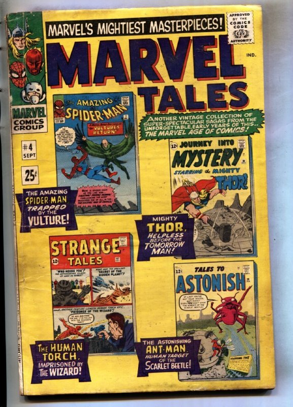 Marvel Tales #4, raw, ungraded comic book — front cover