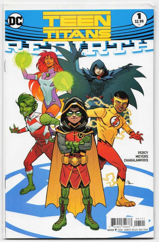 Teen Titans: Rebirth Variant Cover (2016) Teen Titans (2016), raw, ungraded comic book — front cover