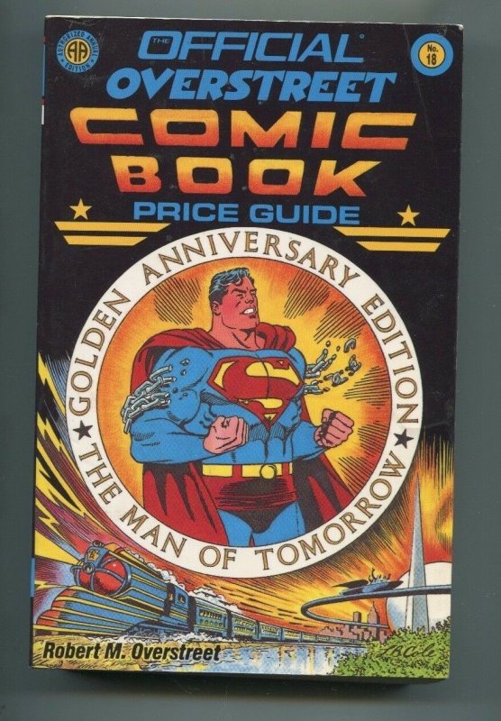 Overstreet Comic Book Price Guide #18 (1988), raw comic book in 5.5 condition — front cover