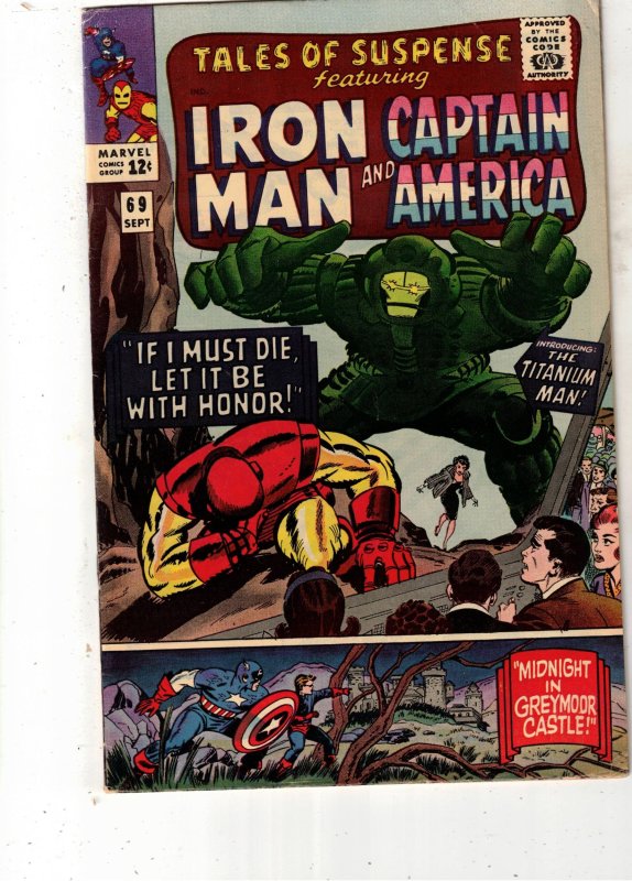 Tales of Suspense #69 (Marvel Comics, 1965), raw comic book in FN/VF condition — front cover
