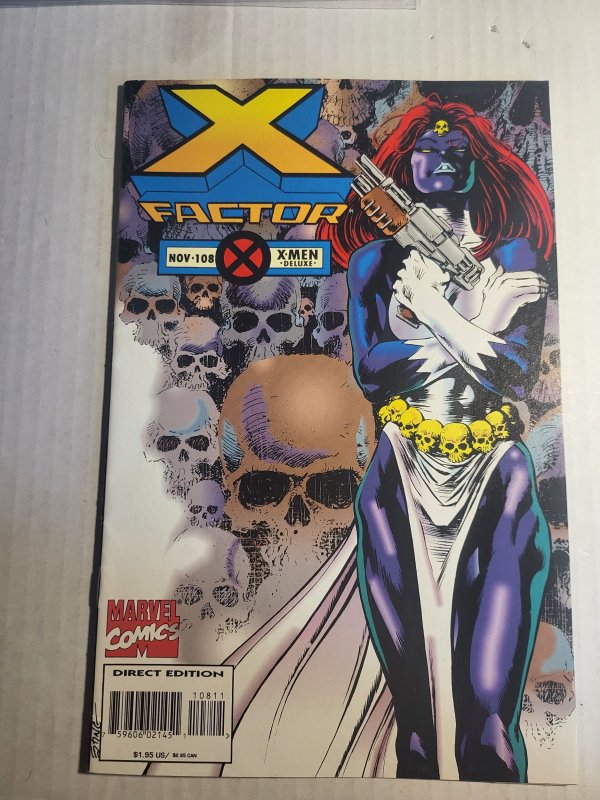 X-Factor #108 (Marvel Comics, 1994), raw, ungraded comic book — front cover