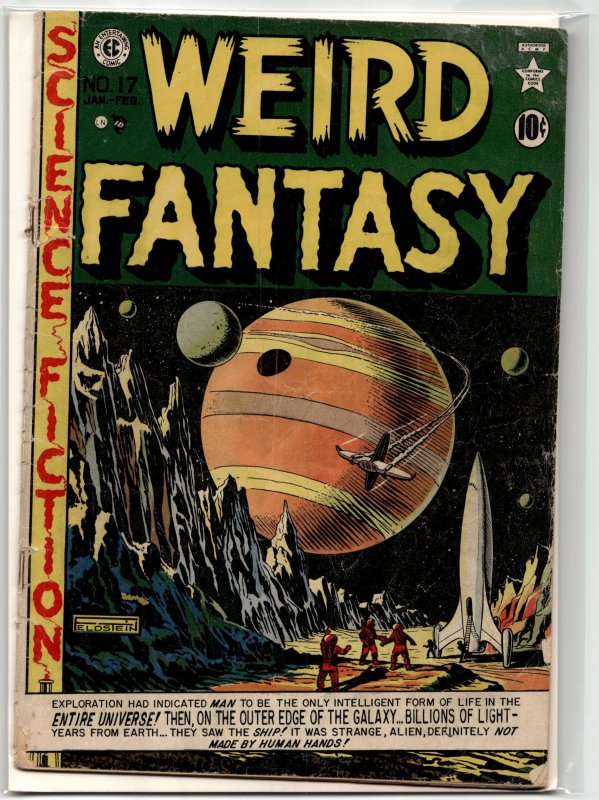 Weird Fantasy #17 (EC Comics, 1951), raw, ungraded comic book — front cover