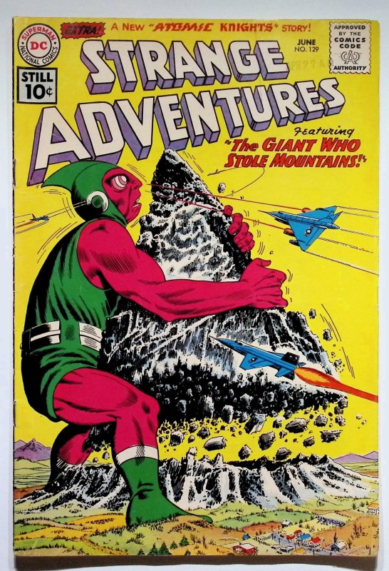 Strange Adventures #129 (DC Comics, 1961), raw, ungraded comic book — front cover