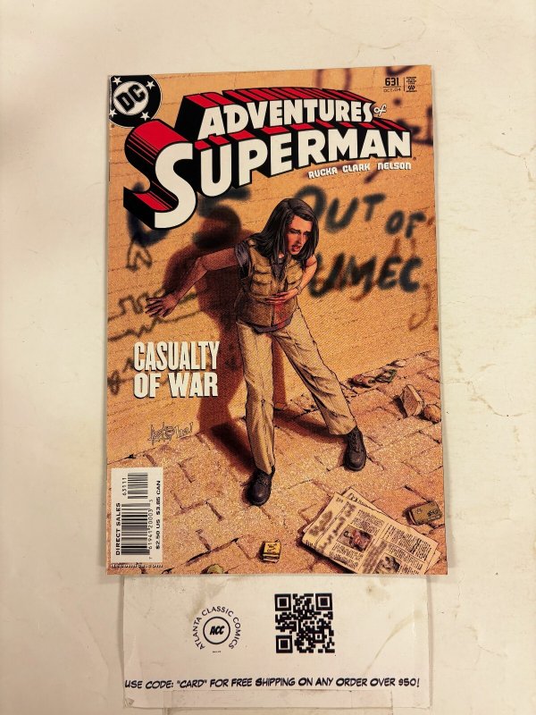 Adventures of Superman #631 (DC Comics), raw comic book in NM condition — front cover