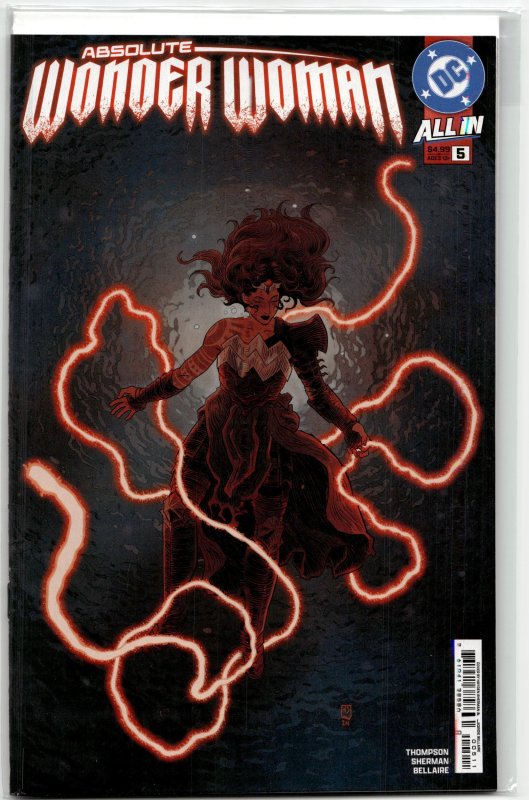 Absolute Wonder Woman #5 (DC Comics, 2025), raw, ungraded comic book — front cover