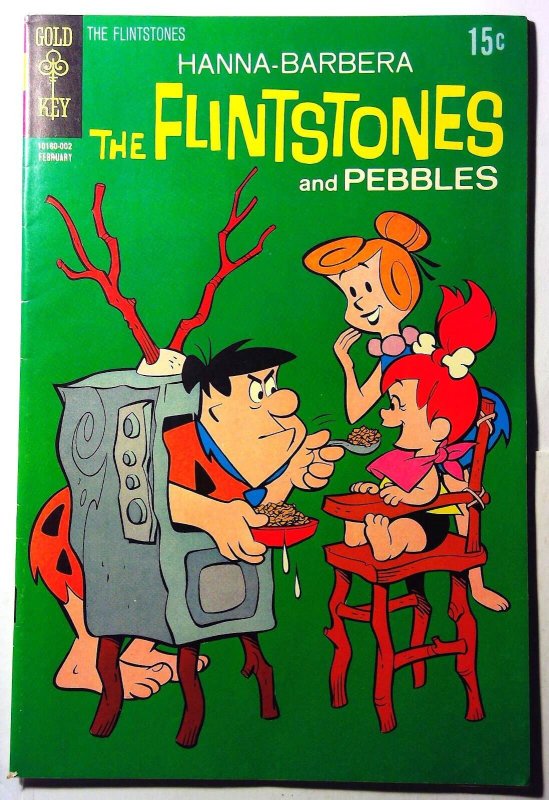 Flintstones (and Pebbles) #56 (Gold Key Comics, 1970), raw, ungraded comic book — front cover